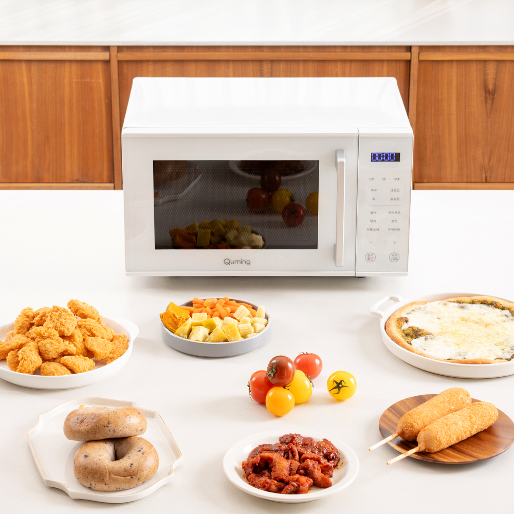 [현대큐밍] 전자레인지 플랫 23L MFE923TWL18 화이트 무회전