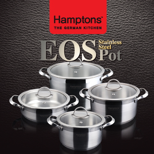 [Hamptons] 햄튼 EOS 인덕션(IH) 3중바닥 냄비 4종세트(양수18,20,24,전골20)
